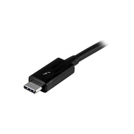 StarTech.com 20Gbps Thunderbolt 3 Cable - 3.3ft / 1m - Black - 4k 60Hz - Certified TB3 USB-C to USB-C Charger Cord w /  100W Power Delivery (TBLT3MM1M) - Thunderbolt cable - USB-C (M) to USB-C (M) - Thunderbolt 3  /  USB  /  DisplayPort - 1 m - black - for P / N: CDP2HDUACP, CDP2HDUACPW, PEXUSB321C - 2