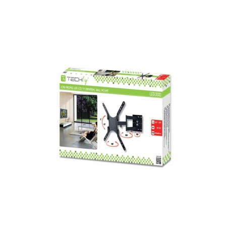 Techly Wall mount for TV LCD/LED/PDP double arm 23-55'' 45 kg VESA black - 4