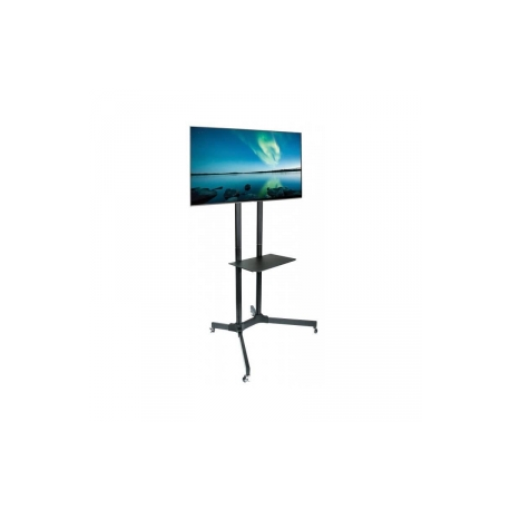 TECHly TROLLEY ICA-TR6 - Cart - for flat panel - black - screen size: 30"-65" - 4