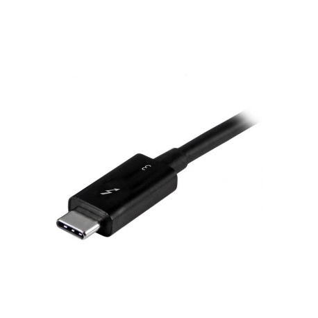 StarTech.com Active 40Gbps Thunderbolt 3 Cable - 3.3ft / 1m - Black - 5k 60Hz / 4k 60Hz - Certified TB3 Charger Cord w /  100W Power Delivery (TBLT3MM1MA) - Thunderbolt cable - USB-C (M) to USB-C (M) - Thunderbolt 3  /  USB  /  DisplayPort - 1 m - 4K support - black - for P / N: CDP2HDUACP, CDP2HDUACPW, TB33A1C, TB3DK2DPM2, TB3DOCK2DPPD, TB3DOCK2DPPU, TBDOCKHDPBC - 0