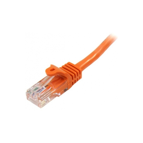 StarTech.com 0.5m Orange Cat5e  /  Cat 5 Snagless Ethernet Patch Cable 0.5 m - Patch cable - RJ-45 (M) to RJ-45 (M) - 50 cm - UTP - CAT 5e - snagless, stranded - orange - 2