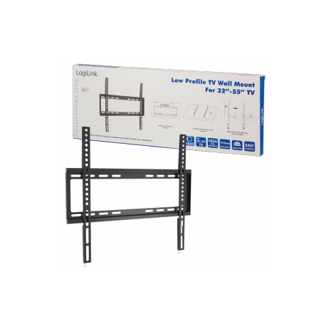 LogiLink - Bracket - for LCD TV - solid cold pressed steel - screen size: 32"-55" - wall-mountable - 3