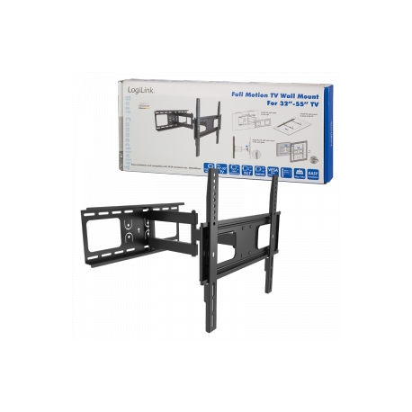 LogiLink - Bracket - for LCD TV - solid cold pressed steel - screen size: 32"-55" - wall-mountable - 1