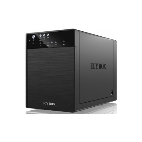 RaidSonic ICY BOX IB-3640SU3 - Hard drive array - 4 bays (SATA-600) - HDD x 0 - SATA 3Gb/s, USB 3.0 (external) - 0