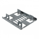 StarTech.com 2.5" to 3.5" SATA Hard Drive Mounting Bracket Kit - Dual SATA SSDs / HDDs Mounting Bracket for Mounting Bay (BRACKET25X2) - Storage bay adapter - 3.5" to 2.5" - steel - for P / N: 25S22M2NGFFR, S322M225R, SAT2M2NGFF25, SAT32M225, SAT32MSAT257, ST521PMINT
