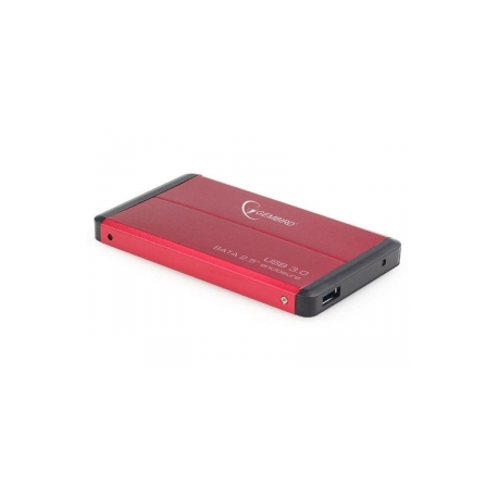 Gembird - Storage enclosure - 2.5" - SATA 3Gb / s - USB 3.0 - red - 0