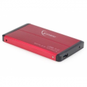 Gembird - Storage enclosure - 2.5" - SATA 3Gb / s - USB 3.0 - red