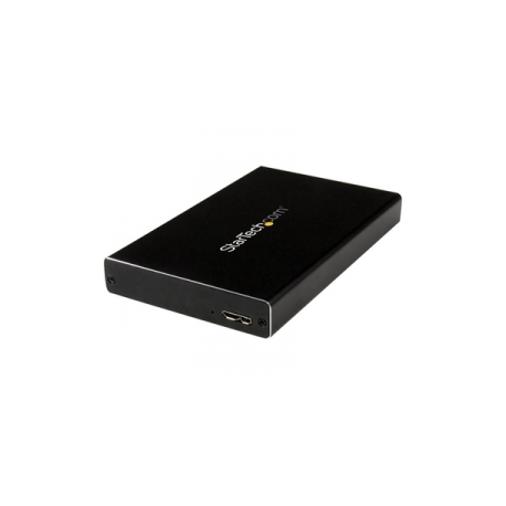StarTech.com 2.5" IDE Hard Drive Enclosure - Supports UASP - Aluminum - IDE and SATA - USB 3.0 HDD Enclosure - External Drive (UNI251BMU33) - Storage enclosure - 2.5" - ATA-133  /  SATA 6Gb / s - USB 3.0 - black - for P / N: HB30A3A1CFB, HB30A3A1CSFS, HB30A3A1CST, HB30AM4AB, PEXUSB3S3GE, USB3VDOCK4DP - 0