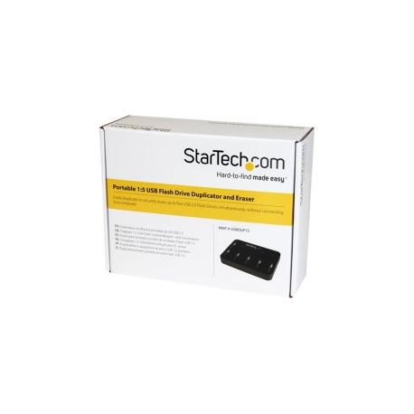 StarTech.com Standalone 1:5 USB Flash Drive Duplicator and Eraser - Flash Drive (USB 3.0 / 2.0 / 1.1) Copier - 2 Duplication Modes (USBDUP15) - USB drive duplicator - 5 bays - 1